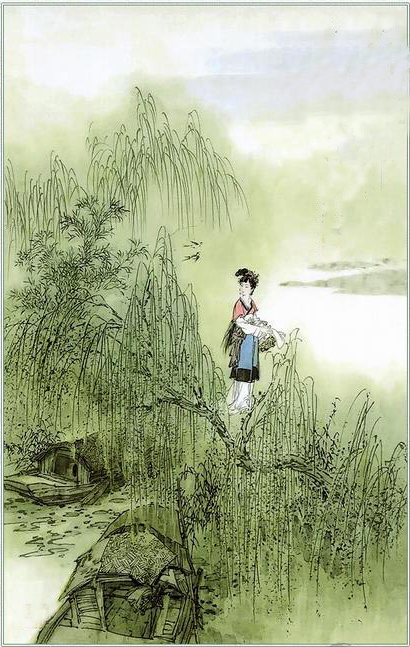【 作品赏析】 这是明代才女叶小鸾的一首七绝,舟行在江南水乡图片
