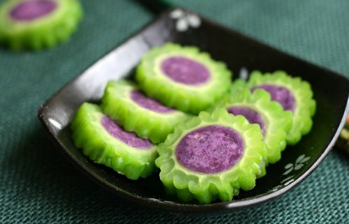 紫薯苦瓜盅